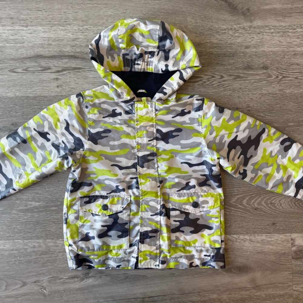 OshKosh B'gosh Camouflage Jacket with Lime Accents